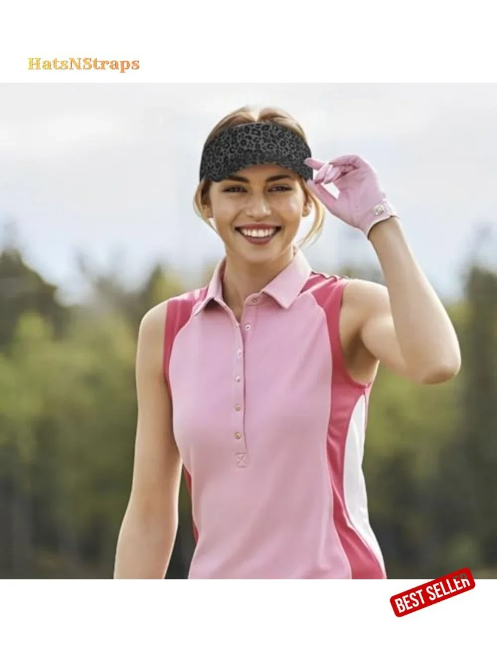 Unisex Adjustable Sports Sun Visor, Lightweight Packable Open-Top Hat for